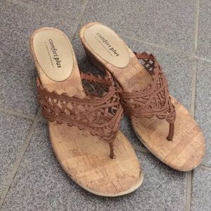 Comfort Plus Brown Sandals by Predictions